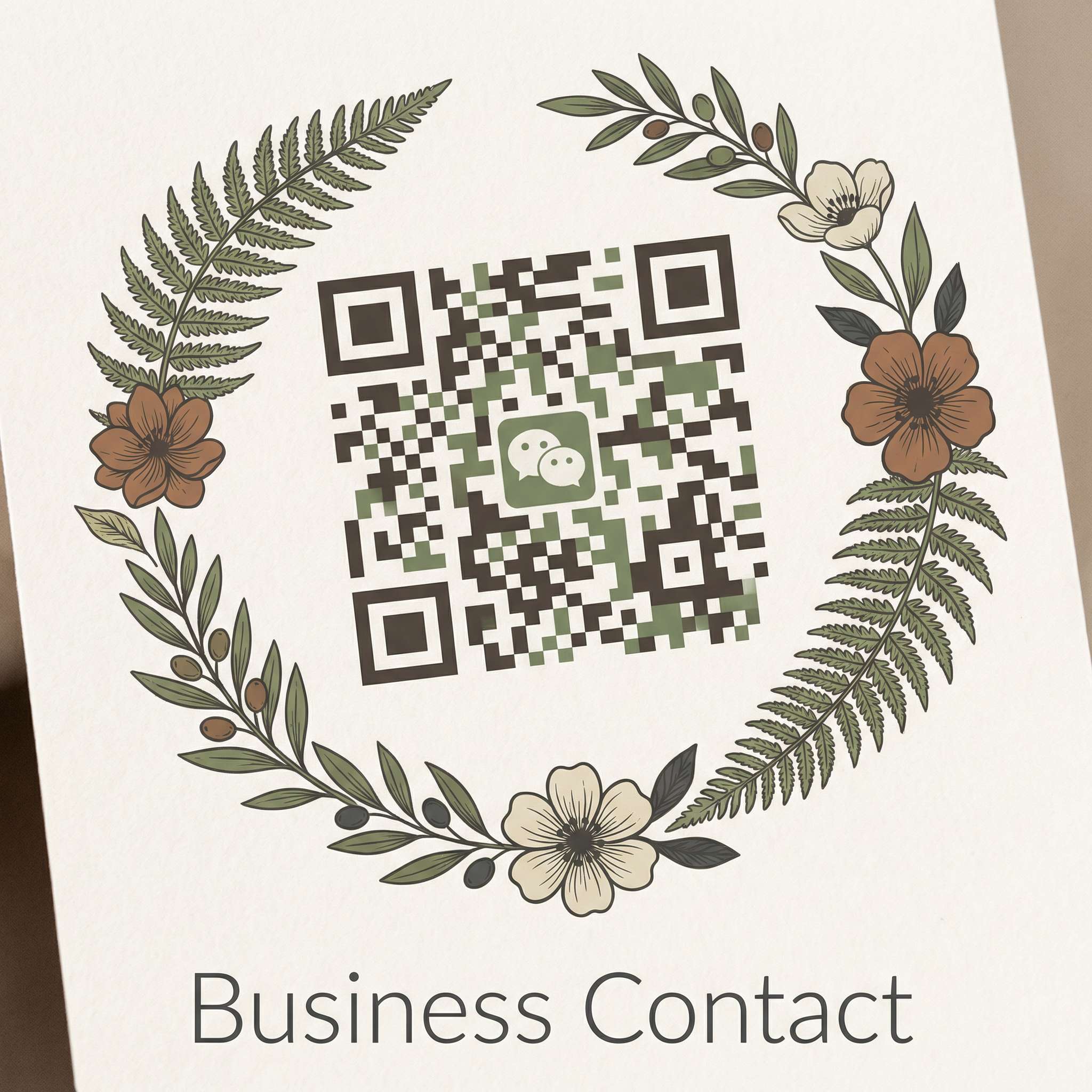 蘑菇视频植物视频社区商务二维码